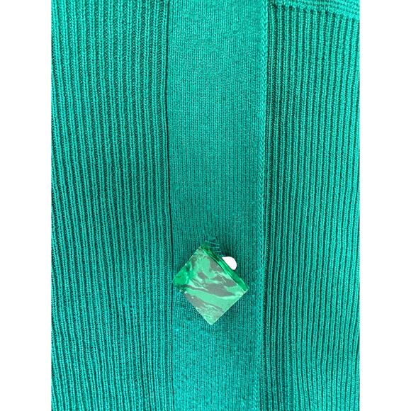 GAUGE81 Green Knit Fitted Night Out Party Bornos Long Maxi Dress Size Medium - Picture 8 of 16